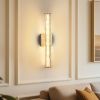 19.7'' Gold Bathroom Wall Sconce Set of 2, Modern Single Sconce Wall Lighting, Upgrated K9 Crystal Bronze Wall Light, Bedroom Vanity Sconce