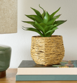 Better Homes & Gardens Woven Faux Seagrass Vase, 5 Inch