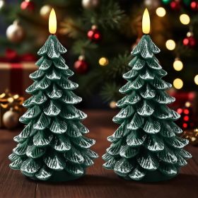 Christmas Decorations Indoor, Christmas Decor Christmas Tree Candles Battery Operated, Flameless LED Candle Lights with 6H Timer, Xmas Home Decor
