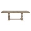 Traditional Style Dining Table with Extension Leaf Brownish Gray Finish Wooden Dining Kitchen Furniture 1pc