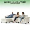 Segmented sofa, L-shaped sofa, living room sofa, beige