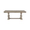 Traditional Style Dining Table with Extension Leaf Brownish Gray Finish Wooden Dining Kitchen Furniture 1pc