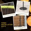 String Light Poles for Outside Hanging, Steel Lighting Stand for Patio Backyard Deck Wedding Party, 10FT, 2 Pack