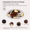 Caged Ceiling Fan With Light, 20'' farmhouse Low Profile Ceiling fan Lights With Remote Control
