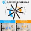 72" Walnut LED Ceiling Fan Light with 8 Wooden Blades, Remote Control, Adjustable Color Temperature for Living Room, Bedroom