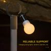 String Light Poles for Outside Hanging, Steel Lighting Stand for Patio Backyard Deck Wedding Party, 10FT, 2 Pack