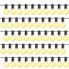 25FT/50FT Options - 1Pc Outdoor Globe String Lights Decorative Patio Lights Ball Fairy String Lamps with 25Pcs Bulbs for Garden Lawn Patio Cafe Party