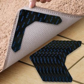 4/8pcs High Quality Non-slip Anti-drill Carpet Stickers Suitable For Living Room Dining Room Bathroom Rugs; Prevent Rugs From Moving And Rolling (Quantity: 8pcs)