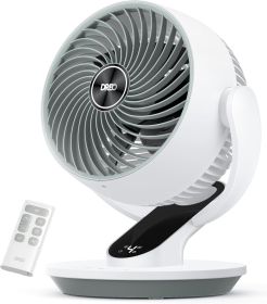 Oscillating Fan for Bedroom, 13 Inch Quiet Table Fans for Home Whole Room, 75ft Powerful Airflow, Desk Air Circulator Fan with Remote (Style: Standard  White)