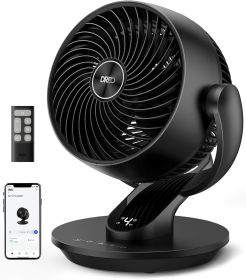 Oscillating Fan for Bedroom, 13 Inch Quiet Table Fans for Home Whole Room, 75ft Powerful Airflow, Desk Air Circulator Fan with Remote (Style: Black   WiFi)