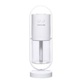 Magic Shadow USB Air Humidifier For Home With Projection Night Lights Ultrasonic Car Mist Maker Mini Office Air Purifier (Color: White, Style: USB)