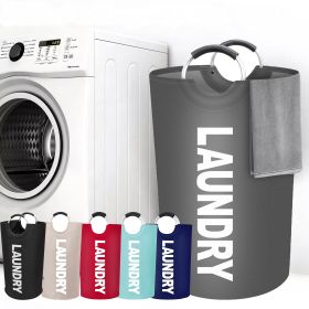 1 gallon waterproof fabric laundry basket, clothing storage basket, household storage basket (Color: Black)