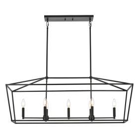 5-Light Kitchen Island Lighting Linear Traditional Classic Chandeliers (Numbers of Light: 7-Light)