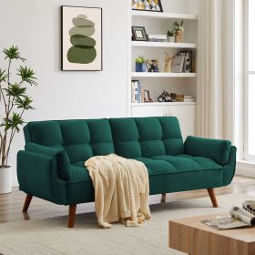 One bed, multiple uses; flexible space,a versatile and comfortable sofa bed, unlocking your ideal lifestyle. (Color: Green)