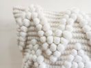 Handwoven Cotton Wool Cushion Cover Boho pillow Cover Zig-zag Pattern Pillowcase