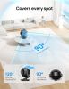 Oscillating Fan for Bedroom, 13 Inch Quiet Table Fans for Home Whole Room, 75ft Powerful Airflow, Desk Air Circulator Fan with Remote