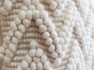 Handwoven Cotton Wool Cushion Cover Boho pillow Cover Zig-zag Pattern Pillowcase